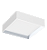 Plafon de Sobrepor LED Dhari Quadrado Recuado 5000K 23,9W Bivolt 32,5x32,5x12cm Alumínio Branco Fosco. - Imagem 1
