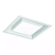 Luminária de Embutir LED Miradi Quadrado 3000K 20,6W Bivolt 8x23x23cm Alumínio e Acrílico Branco Fosco. - Imagem 1
