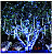 8 Tubos snowfall 384 super Leds azul dupla face 50cm (3528) uso externo IP44 bivolt. - Imagem 2