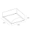 Plafon de Sobrepor LED Tulia Quadrado 3000K 17,9W Bivolt 29,1x29,1x10cm Alumínio Branco Fosco. - Imagem 2