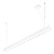 Pendente LED Jasiri Linear 2700K 36,7W Bivolt 113x4,5x3,8cm Alumínio Branco Brilhante. - Imagem 1