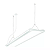 Pendente LED Jasiri Linear Iluminação direta e indireta 4000K 73W Bivolt 115,5x25x4cm Alumínio Branco Brilhante. - Imagem 1