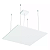 Pendente LED Eneza Quadrado Luz Indireta 2700K 58,8W Bivolt 60x60cm Alumínio Branco Fosco. - Imagem 1