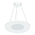 Pendente LED Eneza Redondo Luz Indireta 2700K 30,1W Bivolt Ø50cm Alumínio Branco Fosco. - Imagem 1