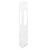 Poste Balizador LED Uzuri Triangular Externo 4000K 8W Bivolt 100x20,1x20,1cm Alumínio Branco Fosco e Vidro. - Imagem 1
