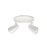 Spot de Sobrepor Ideia Dicroica 2xPAR16 14,0x16,2x11,8cm Alumínio Branco Fosco. - Imagem 1
