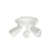 Spot de Sobrepor Ideia Dicroica 3xPAR16 23,4x16,2x12,0cm Alumínio Branco Fosco com canopla teto. - Imagem 1