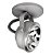 Spot de Sobrepor Wazi AR111 15,5x11,4x6,3cm Alumínio Prata Fosco. - Imagem 1