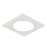 Máscara Embutir Quadrada Face Plana 7,3x7,3cm Alumínio Branco Fosco. - Imagem 1