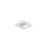 Luminária de Embutir Quadrada Face Plana 7,3x7,3x7,4cm facho orientável 1x Mini dicróica LED base GU10 Alumínio Branco fosco. - Imagem 1