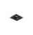 Luminária de Embutir Quadrada Face Plana 7,3x7,3x7,4cm facho orientável 1x Mini dicróica LED base GU10 Alumínio Preto fosco. - Imagem 1