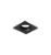 Luminária de Embutir Quadrada Face Plana 9x9x8,5cm facho orientável 1x Dicróica LED base GU10 Alumínio Preto fosco. - Imagem 1