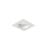 Luminária de Embutir Quadrada Face Plana 9x9x8,5cm facho orientável 1x Dicróica LED base GU10 Alumínio Branco fosco. - Imagem 1