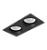 Luminária de Embutir Retangular Face Plana 21,3x11x12,7cm facho orientável 2xPAR20 Led Alumínio Preto fosco. - Imagem 1