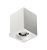 Luminária de Sobrepor Quadrada Facho orientável 11x11x14cm 1xPAR20 LED Alumínio Branco fosco. - Imagem 1