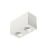 Luminária de Sobrepor Quadrada Facho orientável 13,9x7,3x8,5cm 2x Mini dicróica LED base GU10 Alumínio Branco fosco. - Imagem 1