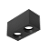 Luminária de Sobrepor Retangular Facho orientável 17,3x9x9,5cm 2x Dicróica LED base GU10 Alumínio Preto fosco. - Imagem 1
