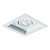 Spot de Embutir Sura Quadrado Dicroica PAR16 12,5x12,5x8,4cm Alumínio Branco Fosco. - Imagem 1
