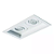 Spot de Embutir Sura Retangular Duplo Mini Dicroica 18,7x10,5x7,4cm Alumínio Branco Fosco. - Imagem 1