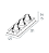 Spot de Embutir Sura Retangular Triplo Dicroica PAR16 33,1x12,5x8,4cm Alumínio Branco Fosco. - Imagem 2