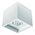 Spot de Sobrepor Sura Quadrado Recuado Mini Dicroica 8x8,8x8,8cm Alumínio Branco Fosco. - Imagem 1