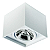 Spot de Sobrepor Sura Quadrado Recuado AR111 14,5x16,6x16,6cm Alumínio Branco Fosco. - Imagem 1