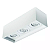 Spot de Sobrepor Sura Face Recuada Retangular Triplo Mini Dicroica 8x25,3x8,8cm Alumínio Branco Fosco. - Imagem 1