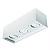 Spot de Sobrepor Sura Face Recuada Retangular Triplo Dicroica PAR16 9x31,5x10,9cm Alumínio Branco Fosco. - Imagem 1