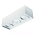 Spot de Sobrepor Sura Face Recuada Retangular Triplo PAR30 14,5x48,7x16,6cm Alumínio Branco Fosco. - Imagem 1