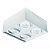 Spot de Sobrepor Sura Quadrado Recuado PAR30 14,5x32,7x32,7cm Alumínio Branco Fosco. - Imagem 1