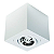 Spot de Sobrepor Sura Face Plana Quadrado AR70 12,3x12,8x12,8cm Alumínio Branco Fosco. - Imagem 1