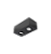 Spot de Sobrepor Sura Face Plana Retangular Duplo Mini Dicroica 6,3x17,1x8,8cm Alumínio Preto Fosco. - Imagem 1