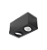 Spot de Sobrepor Sura Face Plana Retangular Duplo PAR20 12,3x25,1x12,8cm Alumínio Preto Fosco. - Imagem 1