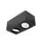 Spot de Sobrepor Sura Face Plana Retangular Duplo PAR30 12,8x32,7x16,6cm Alumínio Preto Fosco. - Imagem 1