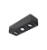 Spot de Sobrepor Sura Face Plana Retangular Triplo Mini Dicroica 6,3x25,3x8,8cm Alumínio Preto Fosco. - Imagem 1