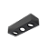 Spot de Sobrepor Sura Face Plana Retangular Triplo Dicroica PAR16 7,3x31,5x10,9cm Alumínio Preto Fosco. - Imagem 1