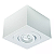 Spot de Sobrepor Sura Ways Face Plana com 1 Ramal de Saída Quadrado Dicroica PAR16 7,3x10,9x10,9cm Alumínio Branco Fosco. - Imagem 1