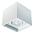 Spot de Sobrepor Sura Ways com 3 Ramais de Saída Quadrado Recuado Dicroica PAR16 9x10,9x10,9cm Alumínio Branco Fosco. - Imagem 1