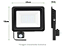 Refletor Com Sensor De Presença Led 400w Fotocélula Bivolt 6500k Preto. - Imagem 3