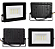 Refletor Com Sensor De Presença embutido Led 50w Fotocélula Bivolt 6500k Preto. - Imagem 2