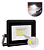 Refletor Com Sensor De Presença embutido Led 20w Fotocélula Bivolt 6500k Preto. - Imagem 1