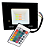 Refletor Holofote LED RGB 30W SMD com controle remoto IP66. - Imagem 1
