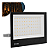 Refletor Holofote LED 200W preto SMD 3000K branco quente IP66 bivolt. - Imagem 1