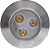 Balizador Spot Led Embutir 3000K Branco Quente Chao Piso Jardim 3w Ip66. - Imagem 3