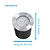 Balizador Spot Led Embutir 3000K Branco Quente Chao Piso Jardim 3w Ip66. - Imagem 2