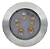 Balizador Spot Led Embutir Verde Chao Piso Jardim 5w Ip66. - Imagem 3