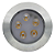 Balizador Spot Led Embutir 3000K Branco Quente Chao Piso Jardim 5w Ip66. - Imagem 2