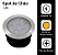 Balizador Spot Led Embutir 3000K Branco Quente Chao Piso Jardim 7w Ip66. - Imagem 4