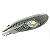 Luminária LED pública 50W cinza COB 3000k bivolt IP66. - Imagem 3