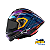 Capacete Para Motociclista Alpinestars Sr10 Martinator Azul/Roxo/Vermelho Gloss - Imagem 2